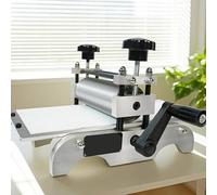 Drmoxin Adjustable Etching Press Manual Tabletop Press, 31 X 17 Cm Manual Printmaking Etching Machine, Letterpress Gravure Tool, With Metal Roller, Clear Even Artistic Prints