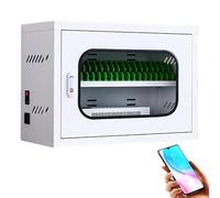 Drmoxin Cell Phone Charging Stations,USB Rechargeable Mobile Phone Charging Cabinet,Portable Mobile Phone Storage Box, Charging Secure Phone Cabinet for Company Conference Room Airport 12Slots