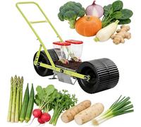 Drmoxin Corn Soybean Seeder | Hand-Push Vegetable Planter for 2-10mm Seeds | Portable Manual Garden Seeder for Precision Planting on Garden Terraces and Hillsides 2row