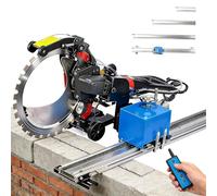 Drmoxin Electric Ring Saw Cutting Guide, Alloy Automatic Ring Concrete Cutter Saw Guide,70mm Diameter auto-Feed Track, for Concrete,Stone,Brick and Masonry 1.5m