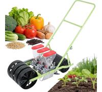 Drmoxin Garden Push Seeder Planter | Hand-Pushed Vegetable Planter| New Portable Manual Seeder Hand-Push Garden Seeder,1/2/3/4/5/6Row Precision Seeder,For Planting In Garden Terraces Hillsides 3row