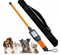 Drmoxin Handheld Pet Microchip Scanner, Animal Ear Tag Reader with LCD Display, 20000 Data Storage, 134.2Khz/125Khz Frequency, for Farms and Livestock