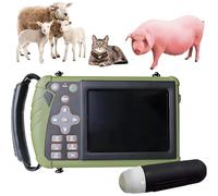 Drmoxin Veterinary Ultrasound Scanner Kit, Handheld Multi-Function Veterinary Ultrasound Machine Pregnancy with 3.5MHz Probe for Pregnancy Pig, Sheep, Dog, Cat Use