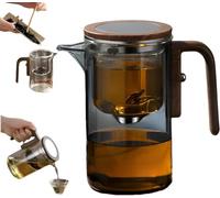 DRNKNSTX Enchanti Tea Pot, Creative Witchcraft Magic Glass Teapot, Detachable Loose Tea Glass Infuser, Ideal for Tea Maker -20oz (Approx. 600 ml)(Gray)