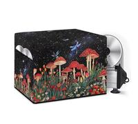 Drnuikhe Meat Slicer Machine Kitchen Appliance Cover, Cheese Bread Slicer, Washable Rectangular Protective Cover for Home, Mushroom Butterfly Moon