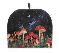 Drnuikhe Mushroom Dragonfly Tea Cozy Cover Warmth Keep Teapot Cover Insulated for Coffee Tea Drinkers Reusable Domed Thick Tea Cozies Scratch Proof Teapot Cozy Breakfast Warmer with Cotton Filling