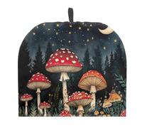 Drnuikhe Mushroom Moon Print Tea Cosy Thermal Insulation Large Tea Pot Cozies for Teapots Kitchen Accessories Home Table Decorative