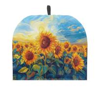 Drnuikhe Sunflower Print Tea Cozy for Teapot Double Layer Thickening Tea Insulated Cosy for Restaurant 12.9 X 10.4 Inches Kitchen Accessory