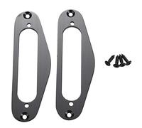 Droagoct 2 Pcs Guitar Pickup Frame Mounting Ring Single Coil Metal Flat Humbucker Pickup Ring for TL Style Electric Guitars(Black)