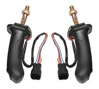 Droagoct 2Pcs L+R 3 Buttons Excavator Joystick Assy Handle Gears for Doosan DX150 215 225 300 370-9C