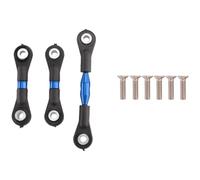 Droagoct 3Pcs Metal Steering Rod Link Rod Tie Rod for TT-01 TT01 1/10 RC Car Upgrade Parts Accessories,Blue