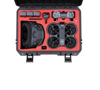 Drogear Waterproof Hard Case for DJI Avata 2 Fly Smart Combo/Fly More Combo, Fits DJI Goggles N3/Goggles 3, RC Motion 3, FPV Remote Controller 3, Up to 7 Batteries | Shockproof, Dustproof