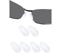 DROGO I-Shape Silicone Replacement Nose Pads for Oakley Eyeglass/Sunglass Conductor 6 OO4106/Conductor 8 OO4107/Savitar OO6047/Tincup OX3184/Tincup Carbon OX5094/Deadbolt OX5141-3 Pairs