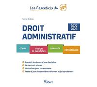 Droit administratif 2022/2023: Cours - QCM - Exercices - Corrigés