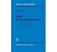 DROIT DE LA COMMUNICATION - 2ÈME ÉDITION