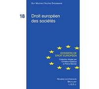 DROIT EUROPÉEN DES SOCIÉTÉS