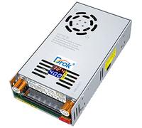 DROK 12V Power Supply, AC 110V 220V to DC 0-12V 0-40A 480W Buck Converter, Volt Amp Adjustable Adapter Regulated 5V 9V 12Volt Switching Voltage LED Transformer Charger for Computer CCTV Lab