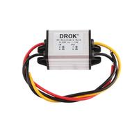 DROK 5V DC Converter, 2pcs Waterproof DC Buck Converter 8V-22V 12 V Step Down to 3V-15V 6V 9V 3A Adjustable Power Supply Voltage Regulator Module