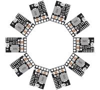 DROK DC 12V to 5V Buck Converter, 10pcs Mini Voltage Regulator Board DC 4.5-20V 12V 9V Step Down to 1-16V 5V Reducer 3A Fixed Adjustable Volt Output Transformer Power Supply Stabilizer Module