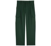 DRÔLE DE Monsieur Le Pantalon Cargo Laine Woven Trousers - Dark Green - M