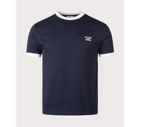 Drôle de Monsieur Mens Contrasted Slogan T-shirt - Colour: NY Navy - Size: XL