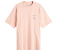 Drôle de Monsieur Men's Cursive Not From Paris Madame Slogan Tee Light Pink