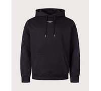 Drôle de Monsieur Mens Le Hoodie Slogan Poche Classique - Colour: BL Black - Size: Large