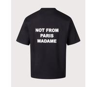 Drôle de Monsieur Mens Le T-Shirt Slogan - Colour: BL Black - Size: Large Large