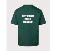 Drôle de Monsieur Men's Not From Paris Madame T-Shirt Dark Green