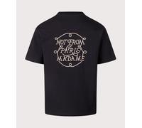 Drôle de Monsieur Mens Le T-Shirt Slogan Tresses - Colour: BL Black - Size: Large Large