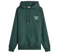 Drôle de Monsieur Men's Not From Paris Madame Slogan Hoodie Dark Green