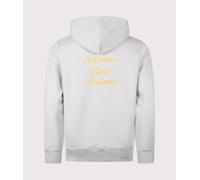 Drôle de Monsieur Mens Relaxed Fit Le Hoodie Slogan Calligraphy - Colour: HGR Heather Grey - Size: XL XL