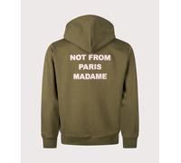 Drôle de Monsieur Mens Relaxed Fit Le Hoodie Slogan - Colour: KK Kaki - Size: Large Large