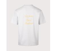 Drôle de Monsieur Mens Relaxed Fit Le T-Shirt Slogan Calligraphie - Colour: LGR Light Grey - Size: XL