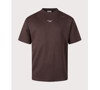 Drôle de Monsieur Mens Relaxed Fit Le T-Shirt Slogan Classique - Colour: DBN Dark Brown - Size: Large