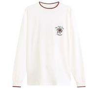 Drôle de Monsieur Men's Rose Slogan Long Sleeve T-Shirt Off White