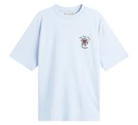 Drôle de Monsieur Men's Rose Slogan T-Shirt Light Blue