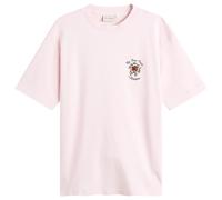 Drôle de Monsieur Men's Rose Slogan T-Shirt Light Pink