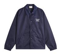 Drôle de Monsieur Men's Slogan Coach Jacket Navy
