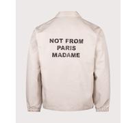 Drôle de Monsieur Mens Slogan Jacket - Colour: MT Mastic - Size: Large