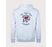 Drôle de Monsieur Mens Slogan Rose Hoodie - Colour: LBE Light Blue - Size: Medium