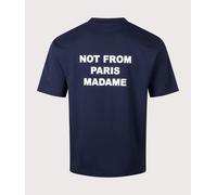Drôle de Monsieur Mens Slogan T-Shirt - Colour: NY Navy - Size: Medium
