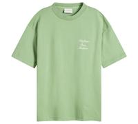 Drôle de Monsieur Men's The Calligraphy Slogan T-Shirt Light Green