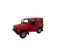 Dromader Welly Model car LAND ROVER DEFENDER, miniature car, scale 1:39, red