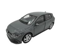 Dromader Welly Model Car Volkswagen Golf 8 GTI - Sporty Compact Car Die-Cast Miniature Metal Scale 1:34-1:39 Approx. 12 cm Grey
