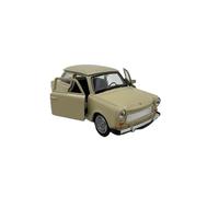 Dromader Welly Trabant Trabi P 601 model car, GDR classic car, miniature car, scale 1:39, beige