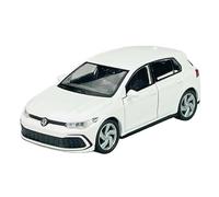 DROMADER Welly VW Volkswagen Golf 8 VIII GTI 5-Door White 8th Generation from 2019 Approx. 1/34-1/39 Metal Model Car Die Cast New in Box