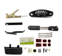 DROMEDARY Bicycle Repair Kit 16-in-1 Bicycle Repair Kit Bicycle Repair Kit On the Go Bicycle Multifunctional Tool with Bicycle Pump Tyre Patches
