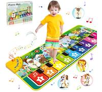 Dromlag Musical Toys for 1 2 3 Year Old Boys Girls, Musical Piano Dance Mats for Kids with 10 Animals Sounds, Early Educational Toddler Toys Birthday Gifts for Boy Girls - Easter Gifts for Kids