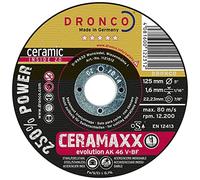 DRONCO AK46V-115x1,6 - Disco de Corte Ultra rápido CeraMaxx de 115 x 1,6 mm